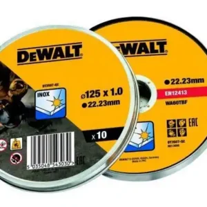 Tovární cena | Dewalt DT3507 sada10 ks řezných kotoučů 125x1,0x22,23 mm na nerez